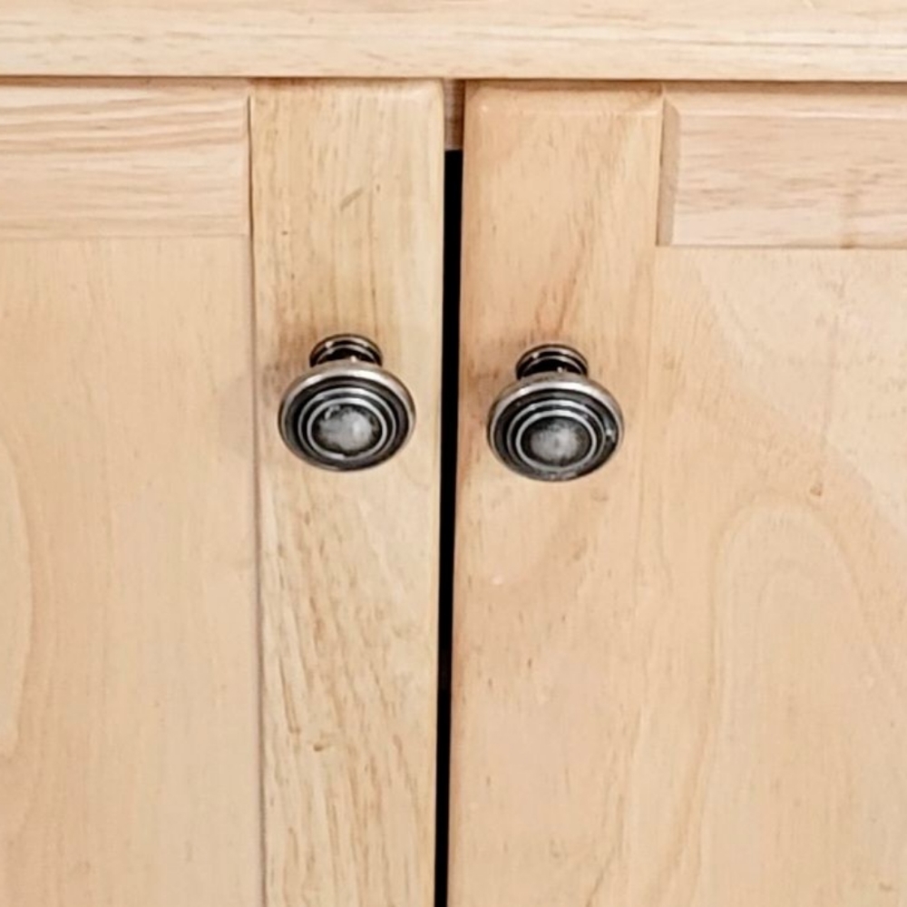 3/8" Diameter Button Knobs in Peuter (28 knobs sold together)